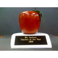 Apple Trophy w/ Simulated Marble Base (Unimprinted)